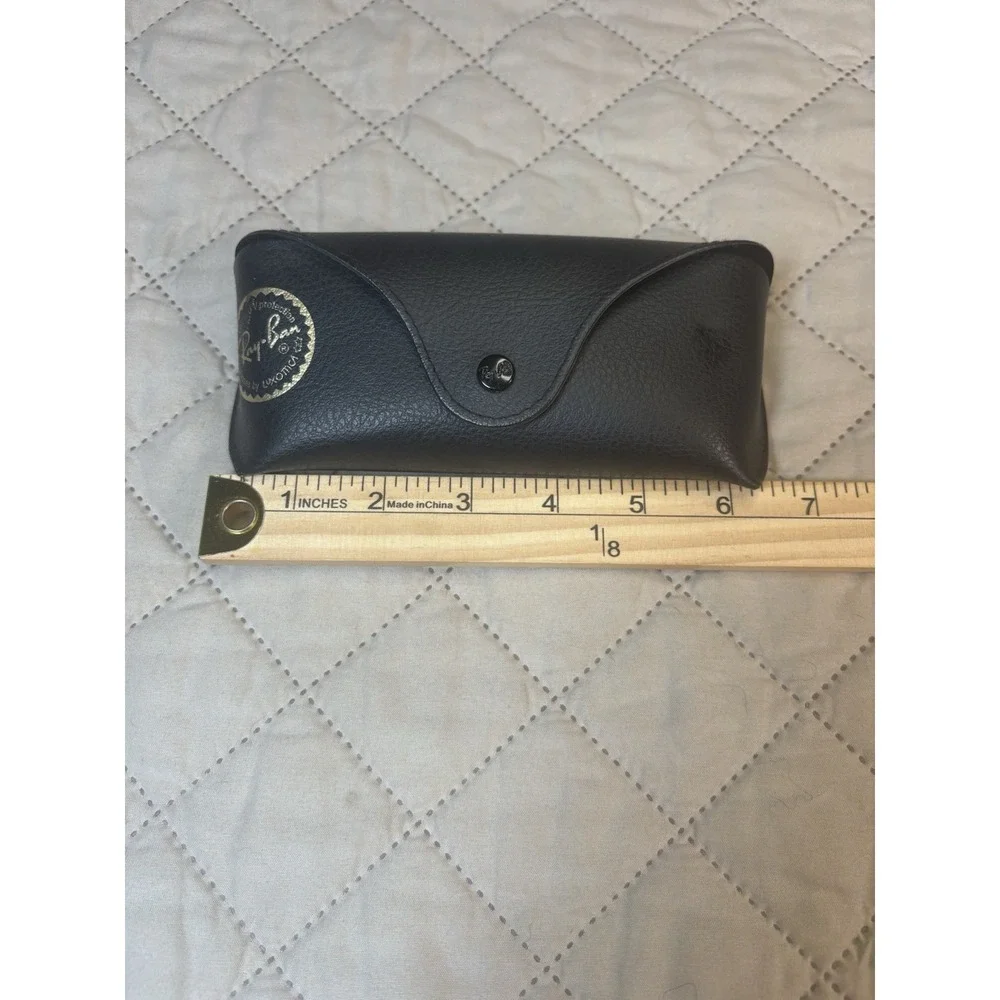 Ray-Ban Luxottica Black Sunglasses Eyeglasses Hard Case Snap Closure Cloth